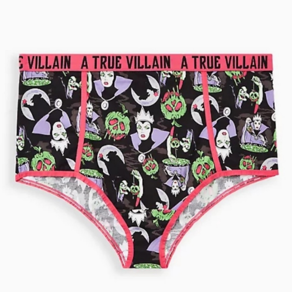 TORRID HIGH WAIST PANTY - COTTON DISNEY A TRUE VILLAIN